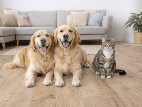 毛孩家庭鋪什麼地板最合適？避開超耐磨陷阱的選材指南